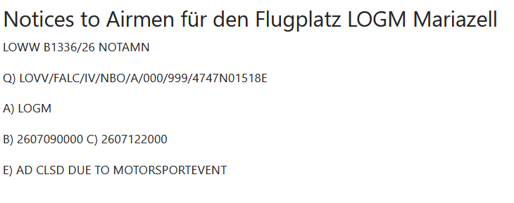 NOTAM
